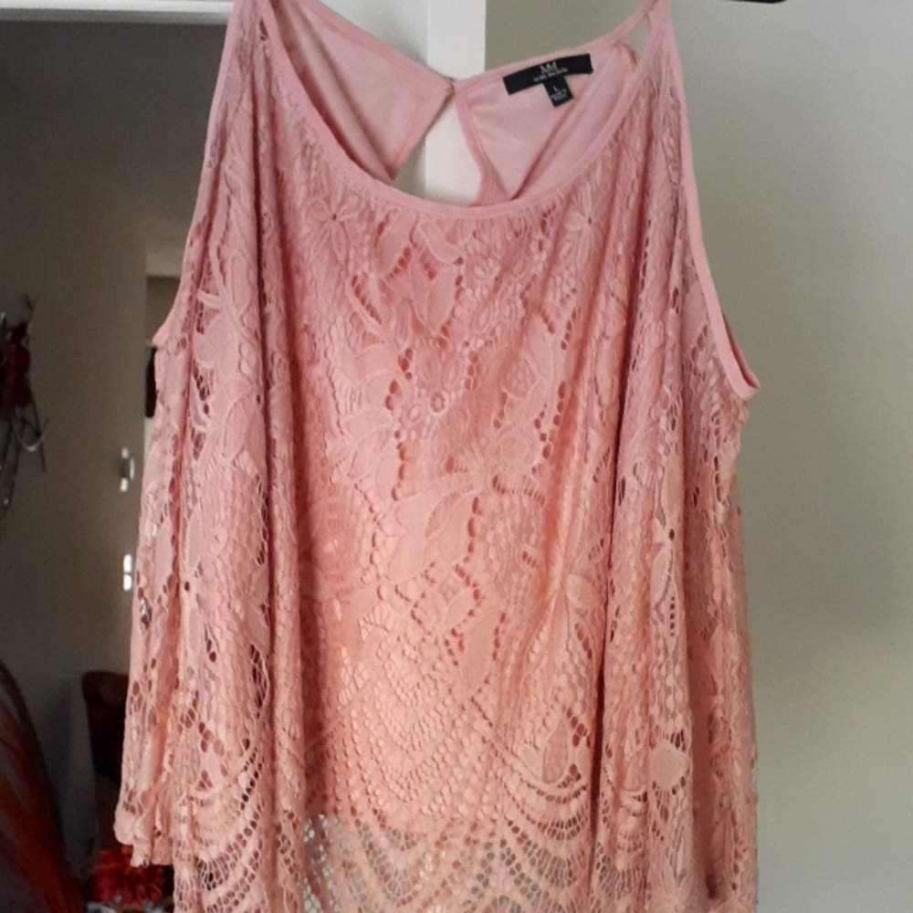 Pink off shoulder top